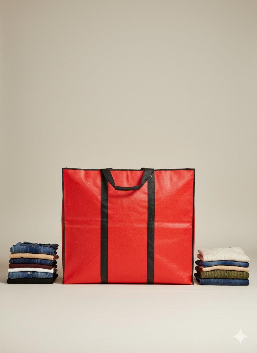 red storage bag