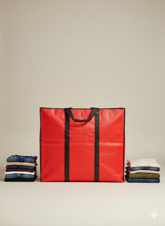 red storage bag